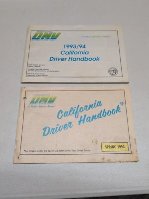California Driver Handbook Spring 1990 93 94 DMV Official Vintage Collectible - Image 1 of 3