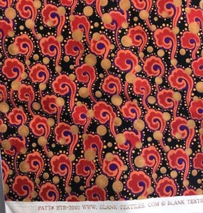 Blank Textiles Pink Question Mark Swirls Cotton Fabric 1 Yard - Picture 1 of 1