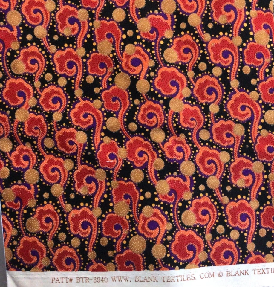 Blank Textiles Pink Question Mark Swirls Cotton Fabric 1 Yard - Image 1 of 1