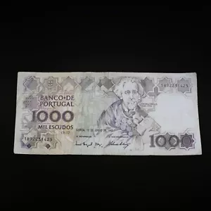 Billete 1000 Escudos Portugal Año 1993 Teofilo Braga Circulado Banknote - Foto 1 di 2