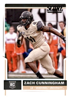 2017 Score Zach Cunningham Rookie RC PWE Insert Texans #344 - Image 1 of 2