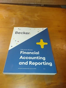 Becker 2024 CPA Exam Review Financial Accounting and Reporting V1.0 Far 1/9/2024 - Picture 1 of 8