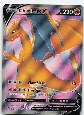 Charizard V - SWSH050 Promo Holo SWSH: Sword & Shield Promo Cards NM Pokémon - Image 1 of 2