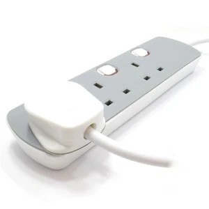 Tomas de alimentación conmutadas 1m/2m/5m/10m de extensión de 3 vías Gang Mains 1m/2m/5m/10m - Imagen 1 de 16