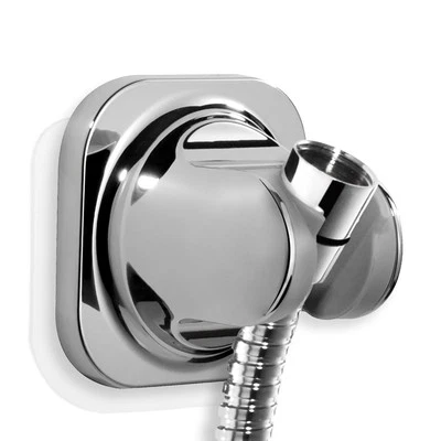 Soporte para cabezal de ducha de mano - 5 ángulos ajustables - Deslizable para adaptarse - Cromo Foto 1 de 4