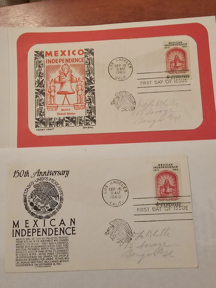 USPS MEXICAN SC# 1157 DOBLE CANCELACIÓN FDC Foto 1 de 4
