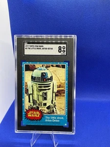 1977 Topps Star Wars #3 The Little Droid, Artoo-Detoo R2D2 SGC 8 NM/MT - Picture 1 of 2