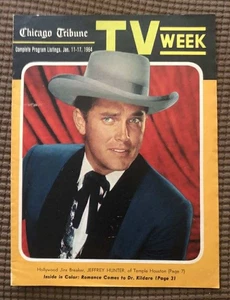Gennaio 1964 Chicago Trib TV Week Jeffrey Hunter come Temple Houston Dr Kildare foto - Foto 1 di 2