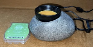 Scentsy Zen Rock Stone Element ⚡️ Gray Candle Wax Melt Warmer Retired Works! - Picture 1 of 16