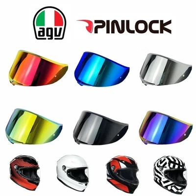VISIERA per AGV K6 / K6S | PINLOCK READY | NERO FUME' TRASPARENTE + 7 COLORI - Immagine 1 di 4