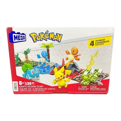 MEGA Pokémon Juguetes de Construcción Kanto Region Team 130 Piezas Set Nuevo Foto 1 de 2