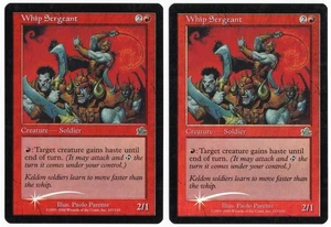 Whip Sergeant x2 2x 2000 Prophecy FOIL Red Uncommon Creature MTG NM AZ1 - Picture 1 of 2