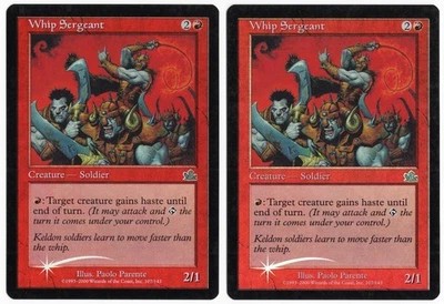 Whip Sergeant x2 2x 2000 Prophecy FOIL Red Uncommon Creature MTG NM AZ1 - Image 1 of 2
