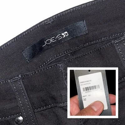 $179 NWT Joe’s Jeans Men’s Deckerson Slim Fit Black Stretch Pants 32x33 32x34 - Image 1 of 4