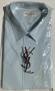 Yves St Laurent Menswear Men's Vintage NEW OLD STOCK Dress Shirt 16 1/2 (32/33) - Picture 1 of 2