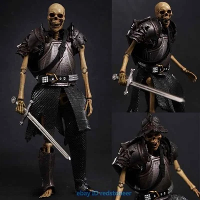 101TOYS La Edad Media Calavera Caballero 1/12 Figura de Acción Colección Negro Ver. Foto 1 de 4