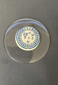 13-10/16 :8 Ligne NOS Glas Taschenuhr Kristall - Bild 1 von 2