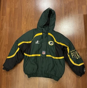 Chaqueta Pullover Vintage Green Bay Packers Pro Line Starter Para Hombre Grande Años 90 Puffer - Imagen 1 de 9