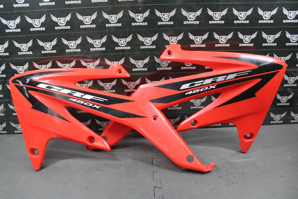 2006 HONDA CRF450X OEM TANK RADIATOR SHROUDS PLASTIC PANELS GRAPHICS ORIGINAL! - Image 1 of 4