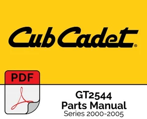 Cub Cadet Parts Manual GT2544 Series 2000-2500 Searchable (PDF FILE ON A USB) - Picture 1 of 1