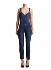 NWT MANCHESTER UNITED X TRUE RELIGION ROMPERS JUMPSUIT OVERALLS JEAN DENIM S  