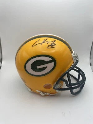 James Jones Casey Hayward Signed Green Bay Packers Mini Helmet NO COA - Image 1 of 4