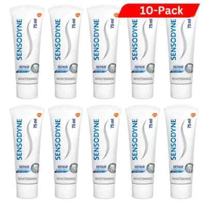 10 x Sensodyne Repair & Protect Novamin Protection White Teeth Toothpaste 75 ml - Picture 1 of 10