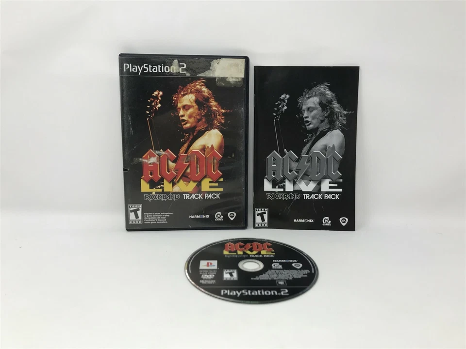 AC/DC Live Rockband Track Pack - Sony Playstation 2 PS2 - Complete in box- CIB  - Image 1 of 1