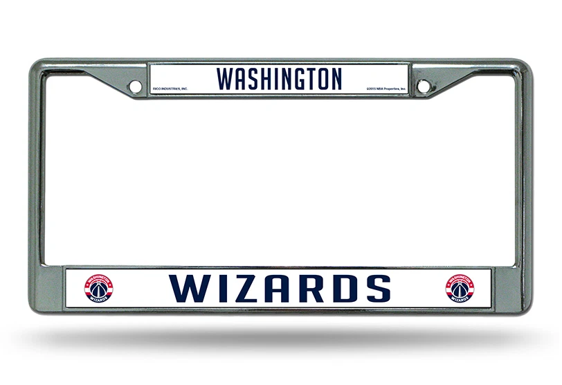 Marco de matrícula cromado NBA de Rico Industries -Seleccionar- Equipo abajo Foto 1 de 1