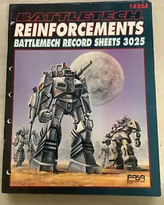 FASA Battletech Reinforcements - Battlemech Record Sheets 3025 (1987) - Picture 1 of 3