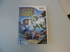 Star Wars The Clone Wars Nintendo Wii Video Game Case - Case and Manual Only - Picture 1 of 3