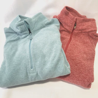 Lote Pullover Polar Cremallera Eddie Bauer | 2 Camisas | Mujer Talla S | Segunda Mano Foto 1 de 4