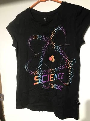 Gap Girls T-shirt Size 10-12 SCIENCE GRAPHIC VGUC!!!! - Image 1 of 4