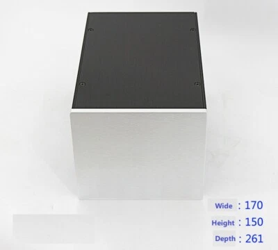 Aluminum Chassis DIY HiFi Project PSU Amplifier Audio Shell Case W170 H150 D261 - Bild 1 von 4