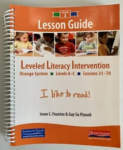 Fountas & Pinnell Leveled Literacy Intervention Orange System Lesson 31-70 Guide - Picture 1 of 6