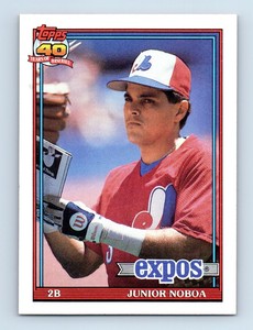 1991 Topps Junior Noboa Montreal Expos #182