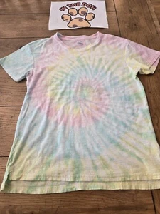 Girl's X- Large Tee Shirt Tie Dye Pastel Colors - Picture 1 of 2