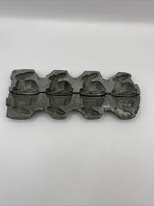 Antique Candy Toy Mold Rabbits Bunnies #56 V Clad 7 1/8" x 1 3/8 " - Picture 1 of 9