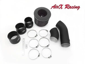 AirX Racing Coat Black-Black For 2PC 1996-1999 GMC Yukon 5.7L V8 Air Intake Kit - Picture 1 of 3
