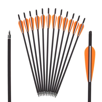 12 piezas flechas de carbono 17"/20"/22" OD 8,8 mm pernos de ballesta o carcaj objetivo caza Foto 1 de 4