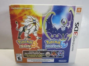 POKEMON Sun & Moon Dual Pack Nintendo 3DS con Bonus Set First Partner Figures NUEVO - Imagen 1 de 9