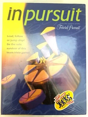 In Pursuit 2001 Team Trivia Game by Makers of Trivial Pursuit New Sealed - Image 1 of 3
