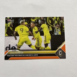 2023 Topps Now MLS 14 LUCAS ZELARAYAN COLUMBUS CREW ORANGE /5