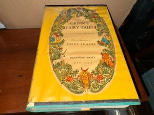 Grimm's Fairy Tales Complete 1945 Color & B/W Illust Josef Scharl W/ ORIG. COVER - Imagen 1 de 7