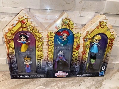 JUEGO DE 6 FIGURAS RIVALES REALES DE PRINCESA DISNEY URSULA ARIEL MALÉFICA Foto 1 de 2
