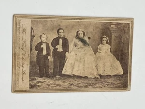 1863 CDV Photo Tom Thumb Midget Wedding by Mathew Brady - Picture 1 of 5