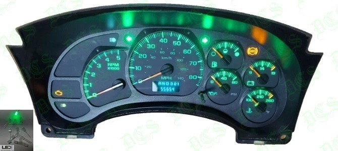 KIT ACTUALIZACIÓN LED VERDE KODIAK TOPKICK CHEVROLET GMC C4500 C5500 C6500 W5500 T6500 Foto 1 de 4