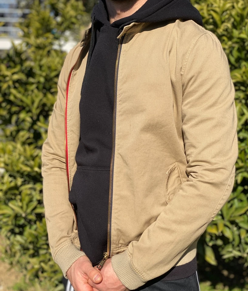 Band of Outsiders Bomber Jacket Harrington Coated Cotton Size Fr 42 It 48 Us 2 - Image 1 of 4