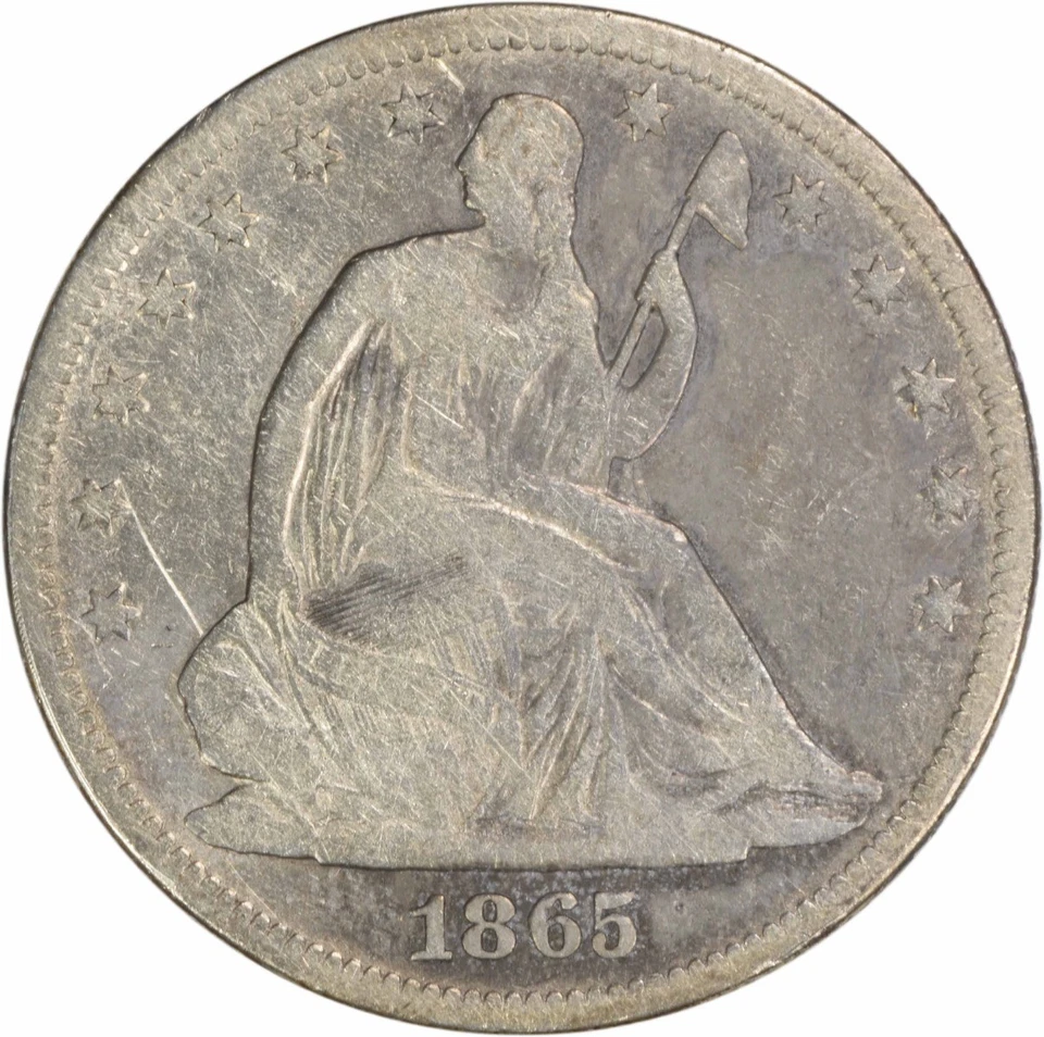 1865 Liberty Seated Half Dollar VG Uncertified #931 - Image 1 of 2