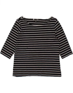 FRENCH CONNECTION Womens Top 3/4 Sleeve UK 18 XL Navy Blue Nautical AC08 - Picture 1 of 3